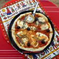 Pizza anchois/mozarella/olives 