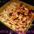 Gratin de chou-fleur au saumon fumé