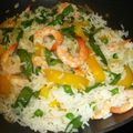 RIZ THAÏ, BIEN COLORE... ET AUX CREVETTES