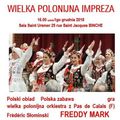 ZAPROSZENIE sob. 1/12/2018 wielka polonijna impreza w BINCHE