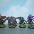 Blood Bowl : Chaos : peinture des Guerriers du Chaos et du Minotaure