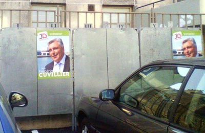 Frédéric Cuvillier candidat ministre s'affiche en 2 exemplaire. Pour 2 comptes de campagne ?