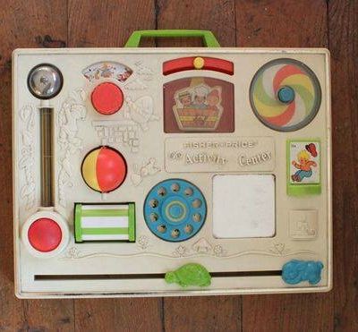 Tableau d'éveil et tortue à tirer Fisher Price