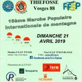 Marche Populaire FFSP Vosges - Dimanche 21 avril 2019