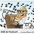 Dessin pour le festival de la carte postale et du du graphisme d'Enghien les bains juin 2018 (thème année 2004)