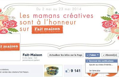 Comment recevoir toutes les publications Fait-Maison sur Facebook ?