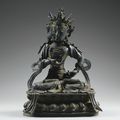 Rare statuette de Vajravidyarana en bronze, Dynastie Ming, XVIe siècle