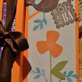 Carte surprise, orange et chocolat