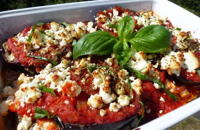 Gratin d’aubergines à la feta 