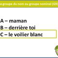 Leçon active - TBI-VPI-TNI-ENI - Grammaire - Le GN ou groupe nominal ou groupe du nom