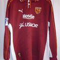 Maillot FC Metz porté par J. Jager en championnat en 1999