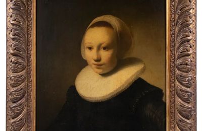 Painting Attributed to Rembrandt, “Portrait of a Girl,” which just sold for $1.4 million, during a standard “house call” to an estate