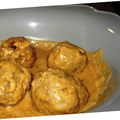 Boulettes de porc sauce cacahuète