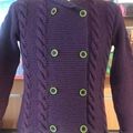 Tricot : veste fille et test laine Woolly de DMC