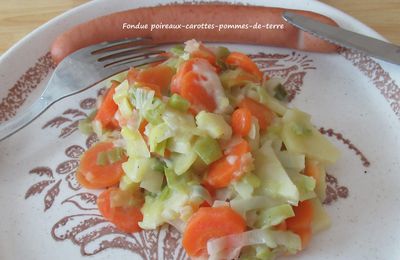 Fondue poireaux-carottes-pommes-de-terre