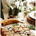 Gâteau "healthy"bananes, coco, pépites de chocolat!!! un délice!