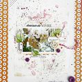 Cartes et Page Equipe Créa Sokai // Douceur de vivre // Scrapbooking - Loisirs Creatifs