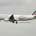 Aéroport: Toulouse-Blagnac(TLS-LFBO): Air France: Airbus A320-214(WL): F-HEPG: F-WWIX: MSN:5802. 80ème Anniversaire Air France.