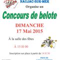 FÊTE LOCALE : CONCOURS DE BELOTE, DIMANCHE 17 MAI À 15H