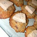 Cookies aux chataignes et foie-gras 