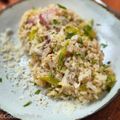 Risotto aux poireaux et miso