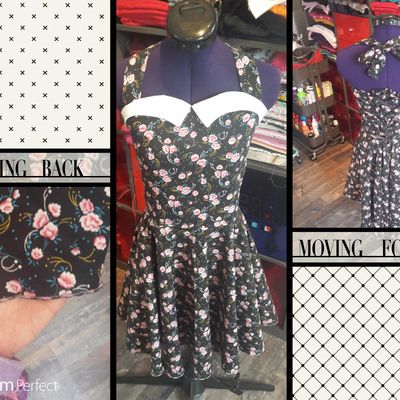 Une jolie robe style année 50 et une veste phresh blazer pour Margaux