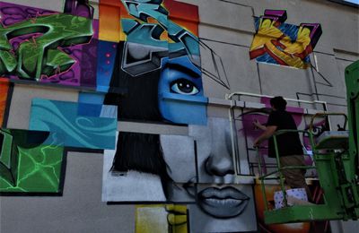 street art  N°1  TEINTURERIE  2019  Forez colors