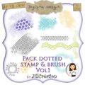Dotted Stamp & brush Vol1