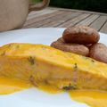 Saumon grillé au beurre blanc safrané