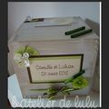 urne de mariage originale 'orchidees et bambous"