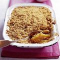 Crumble aux pommes.