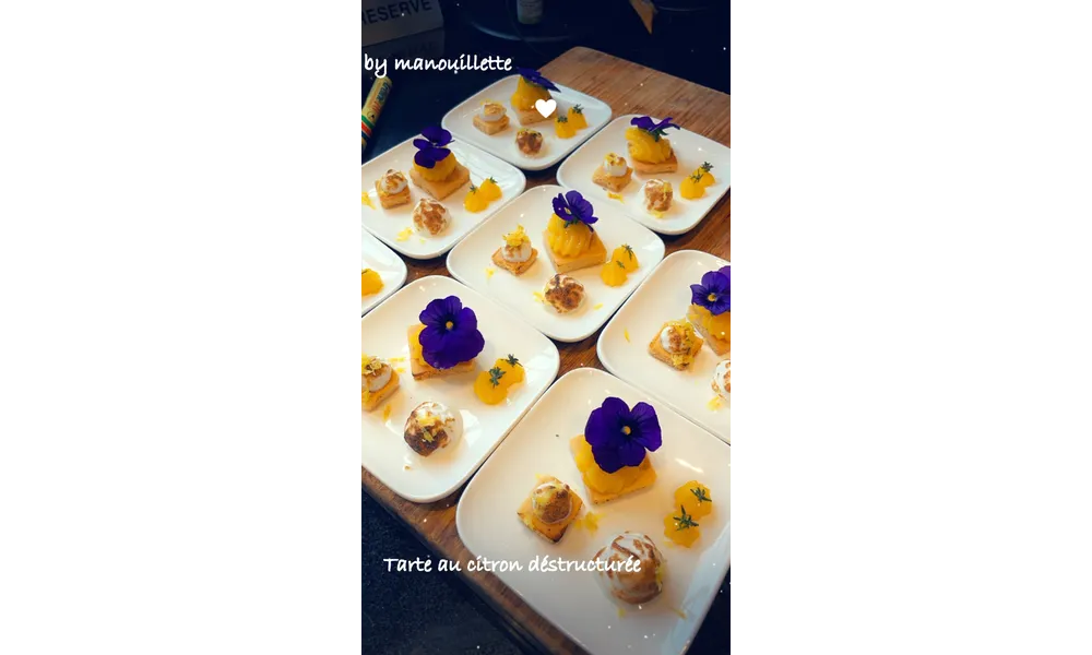 Tarte au citron déstructurée