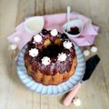 "Kougelhopf" Marbré au Chocolat,  Coeur Fondant aux Griottes
