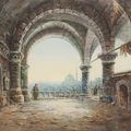 Ecole orientaliste de la fin du XIXème siècle, Vue d'Istambul