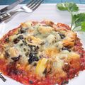 Mini-pizza au thon et moules