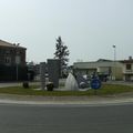 Rond-point à Aire sur l'Adour