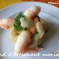 Fond d'artichaut marine