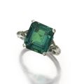 Colombian Emerald and diamond ring