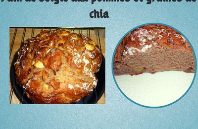 Pain de seigle aux pommes et graines de chia