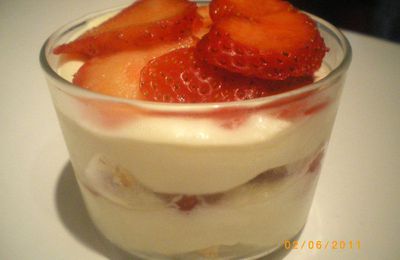 Fraises en tiramisu