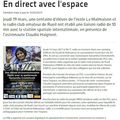 DES ELEVES EN DIRECT AVEC L'ESPACE