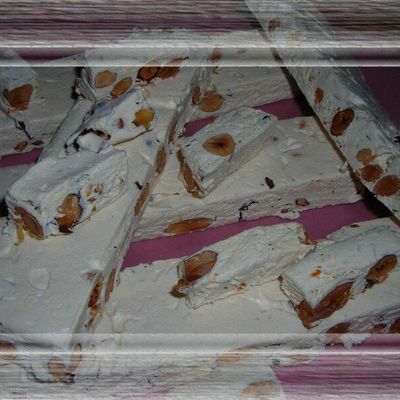 nougat blanc au miel