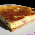 Tarte chocolat blanc-framboise