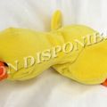 Doudou Peluche Canard Allongé Jaune Et Orange Gipsy