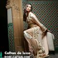 Caftan marocain beige royal