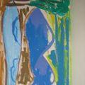 Les lacs artificiels à Atamisque avec la peinture des Jacoud!!!