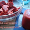 Sorbet aux fraises