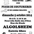PUCES DE COUTURIERES ET DE LOISIRS CREATIFS 5 OCTOBRE 2014