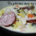 P'tite soupe du chalet à la saucisse de Morteau