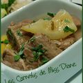 Cassolettes de veau au citron et à l'ail et pâtes aux courgettes, le tout sans gluten